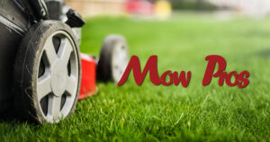 Mow Pros image: lawn mowing and maintenance services.